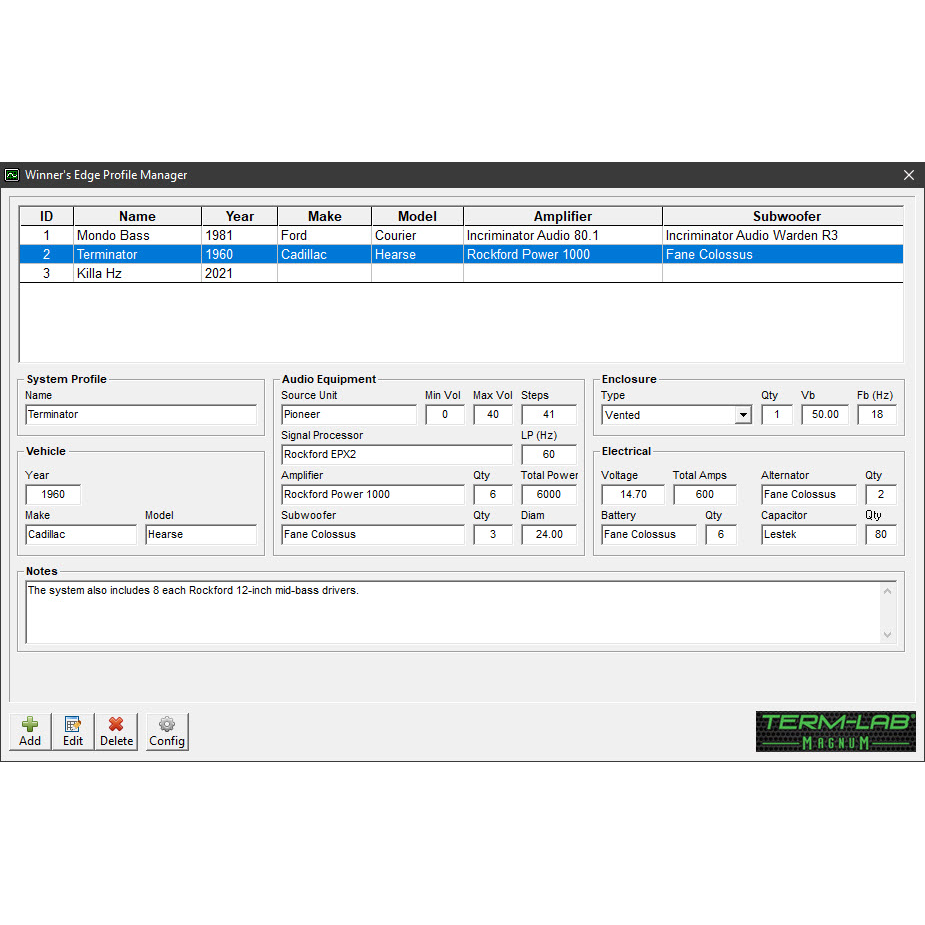 Term-LAB MAGNUM and REBEL Software Maintenance